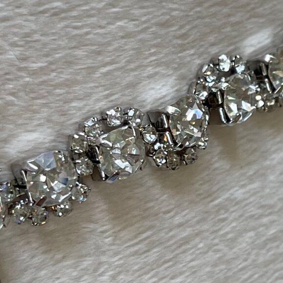 NWOT Silver Rhinestone Hair Vine Wedding Hair Band Combs main image 8